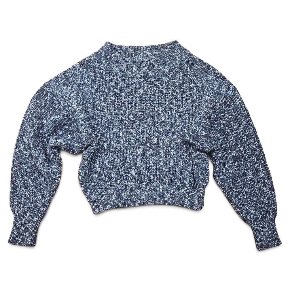GAP CLOTHING CO Balloon Sleeve Sweater Women S VTG 90s Marled Cropped Wool Blend